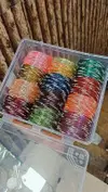 Stylish Jelly Stone Bangles Set Combo Box At Wholesale Price